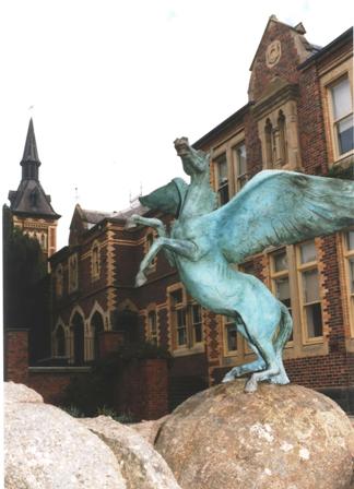 'Pegasus' Scupture in Helicon Place.